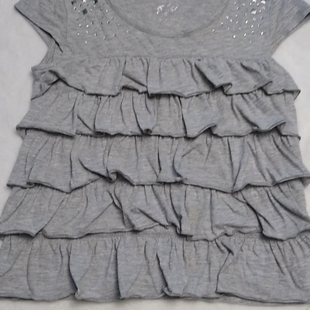 🩶 Justice Size 10 Ruffle Top 🩶 - Picture 4 of 5